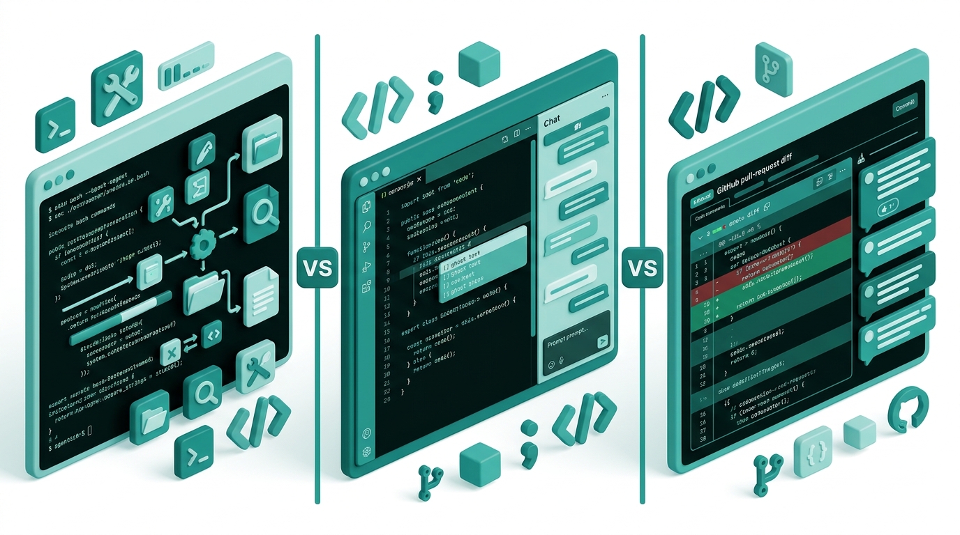 Claude Code vs Cursor vs GitHub Copilot for Agentic Coding