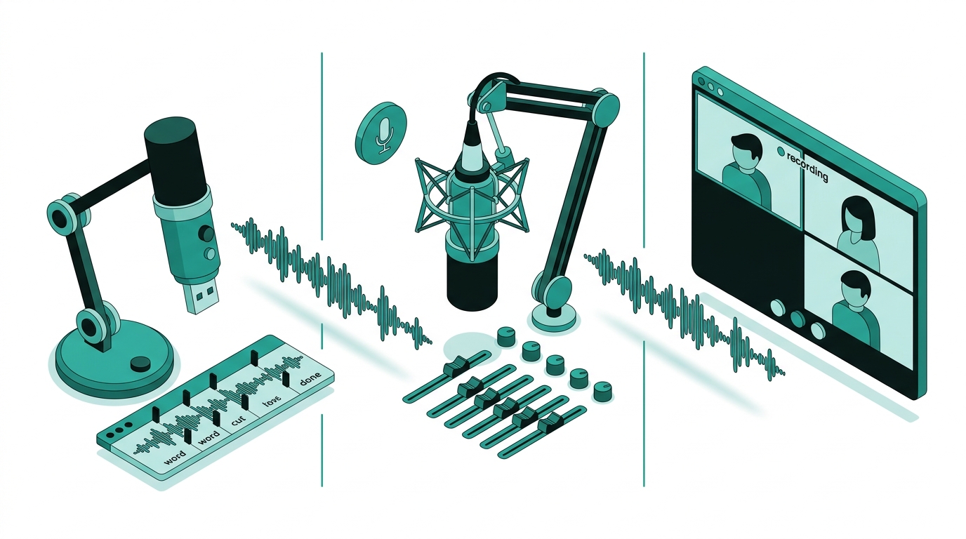 Descript vs Adobe Podcast vs Riverside AI for Podcast Editing